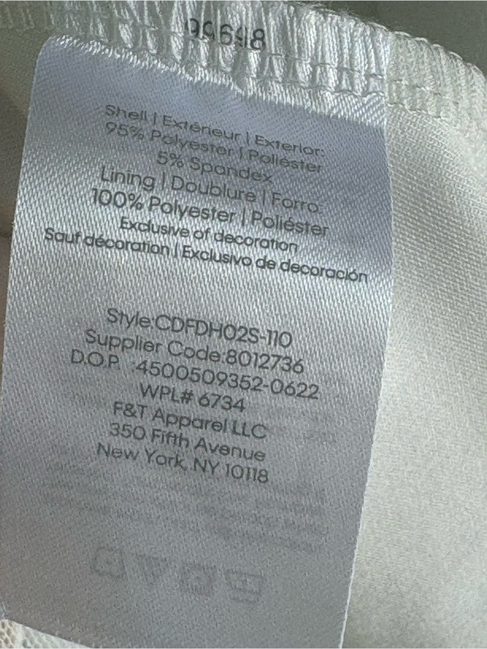 Calvin Klein White Sheer-Yoke Bow A-Line Dress - Picture 7 of 7